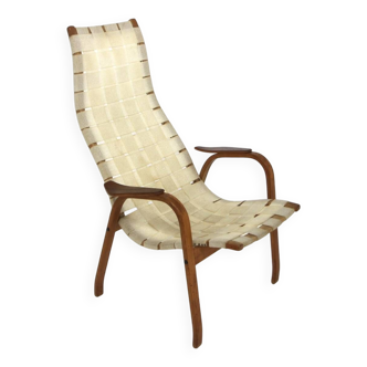 Scandinavian armchair "Kurva", Yngve Ekström, ESE-möbler, Sweden, 1960