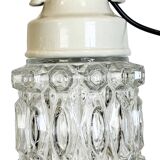 Vintage White Porcelain Pendant Light, 1970s