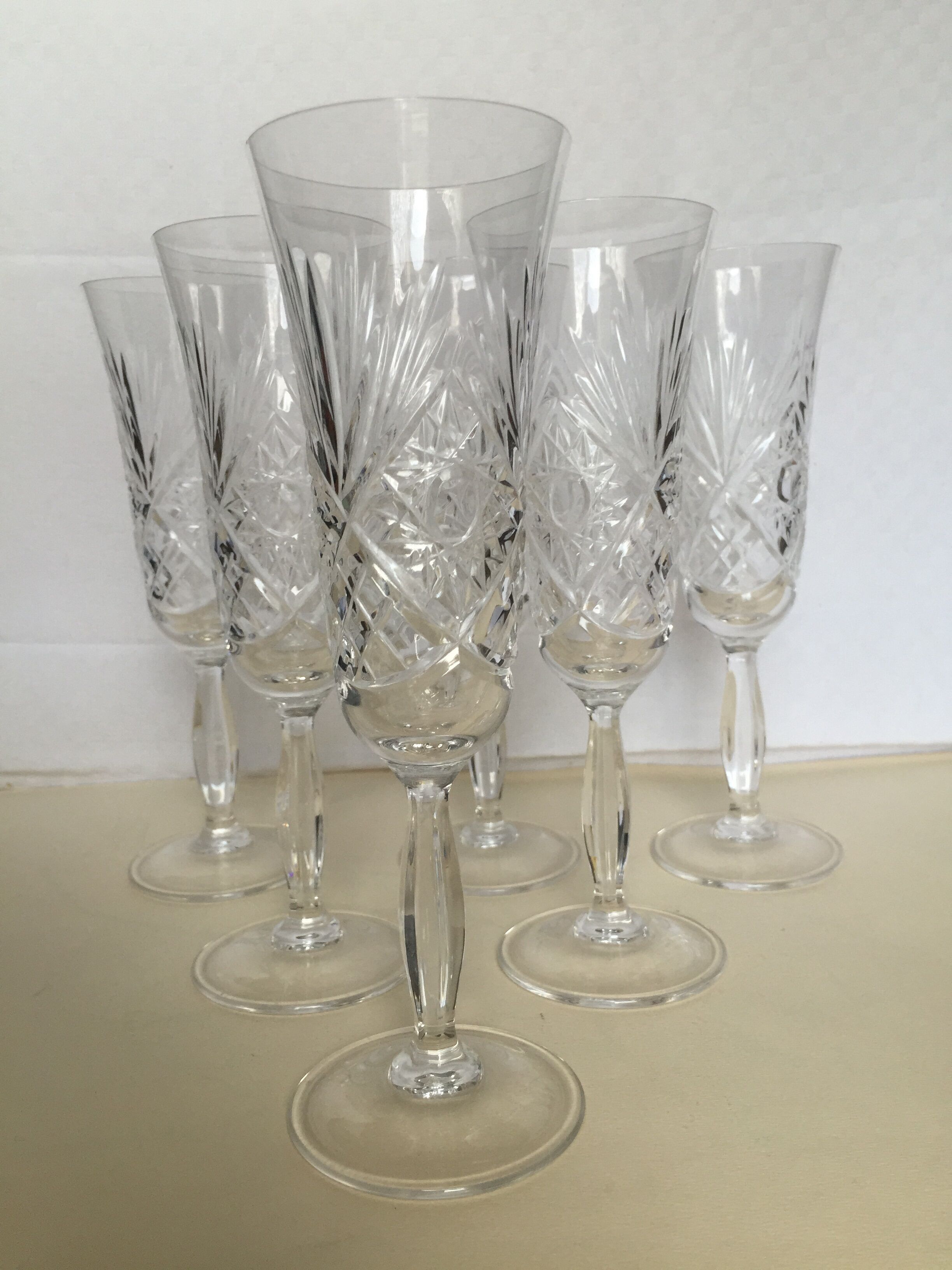 Baccarat crystal champagne service