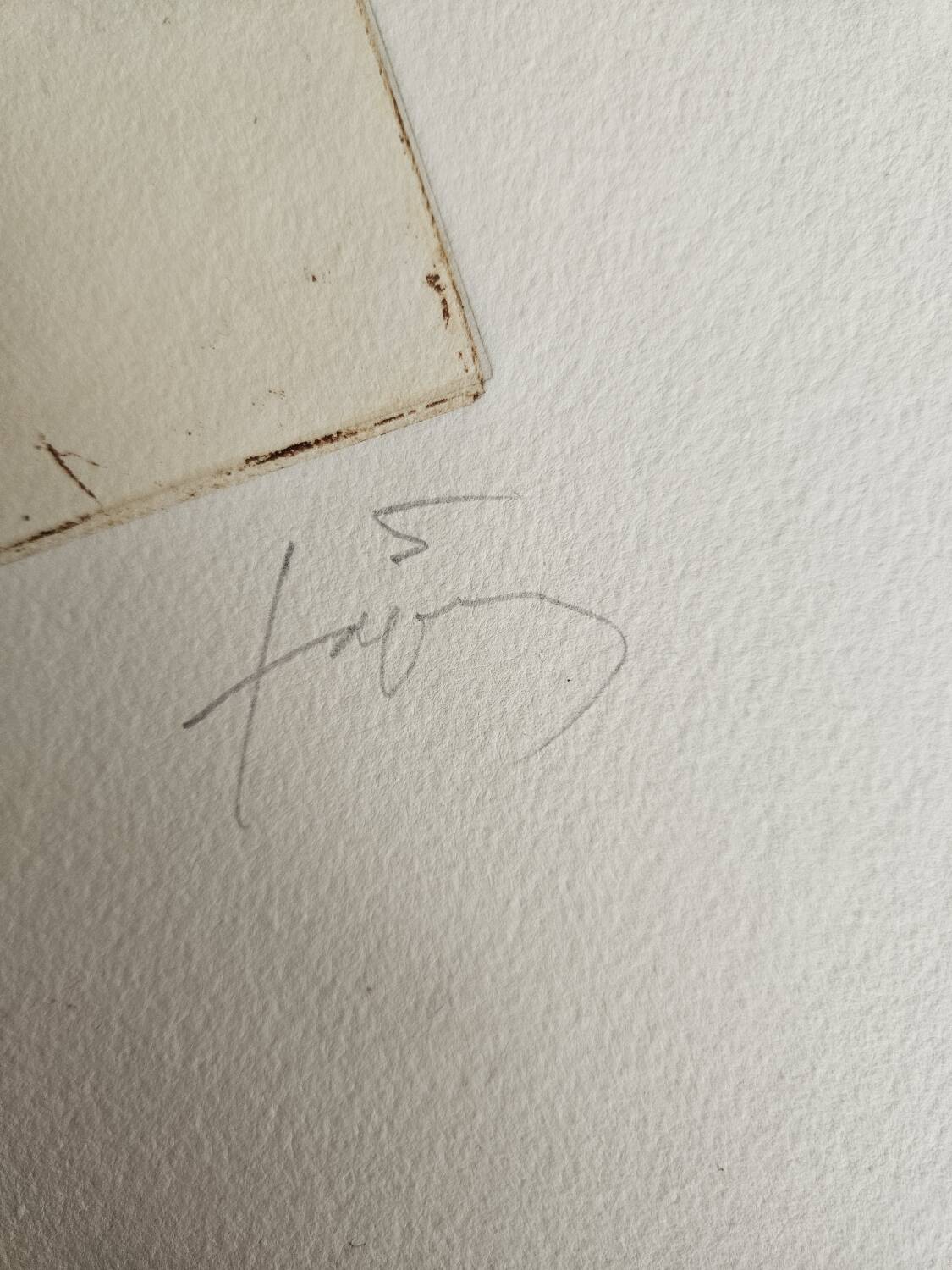 Original lithograph by Antoni Tàpies