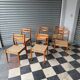 Série de 6 chaises style scandinave