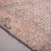 Pale Vintage Moroccan Rug 197 x 306 cm, Berber Wool Rug, Handmade Rug Boho