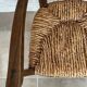 Fauteuil paillé campagnard XIXem en chataigné