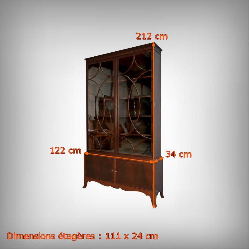Mahogany Display Cabinet, England - Early 20th Century