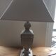 Shabby chic style wooden table lamp