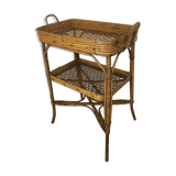 Side table or rattan and canning service