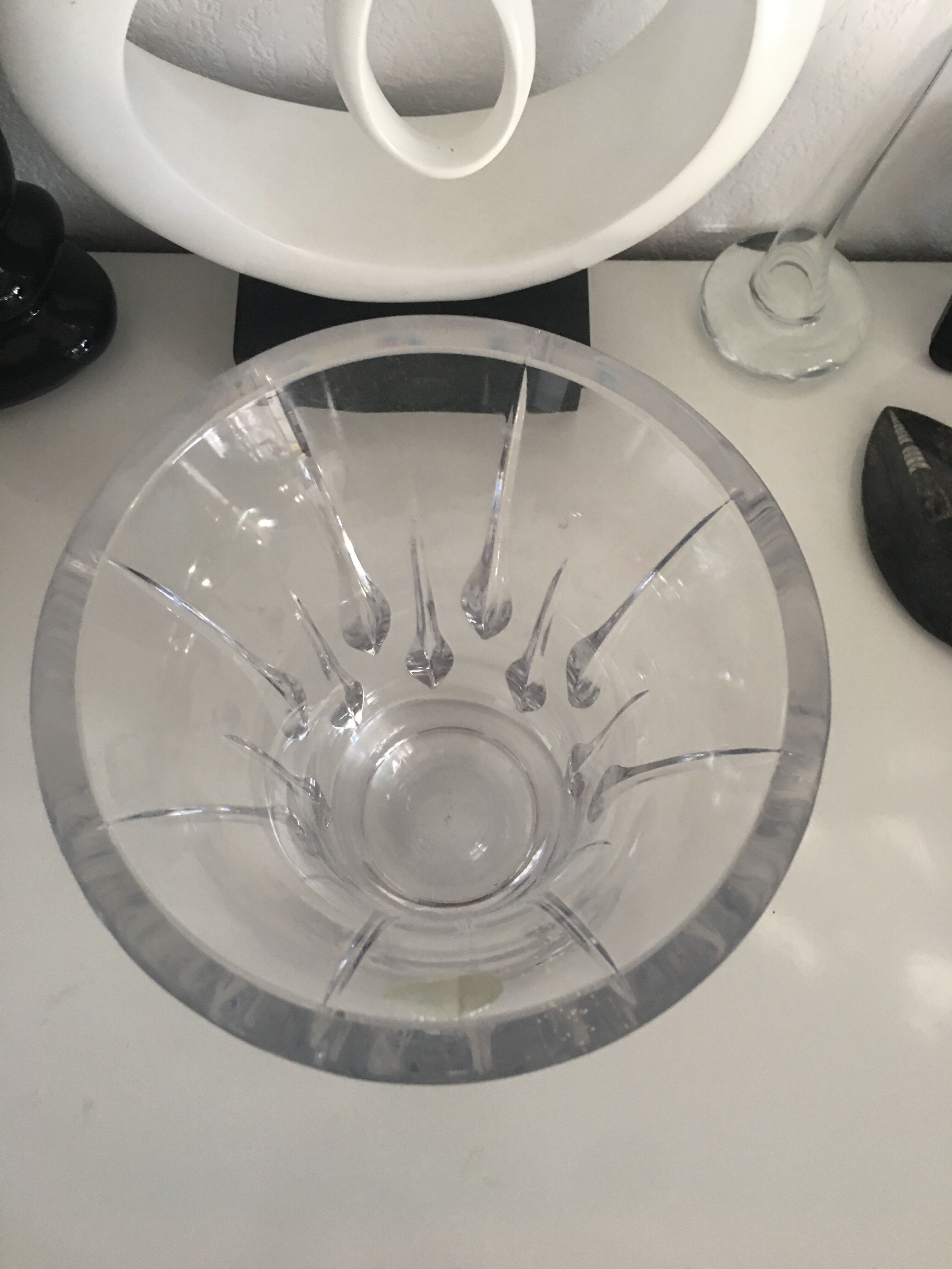 Bohemian crystal vase