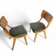 4 x Wooden Dining Benchairs 136 / Chairs by Stol Kamnik / 1960s / Slovenia