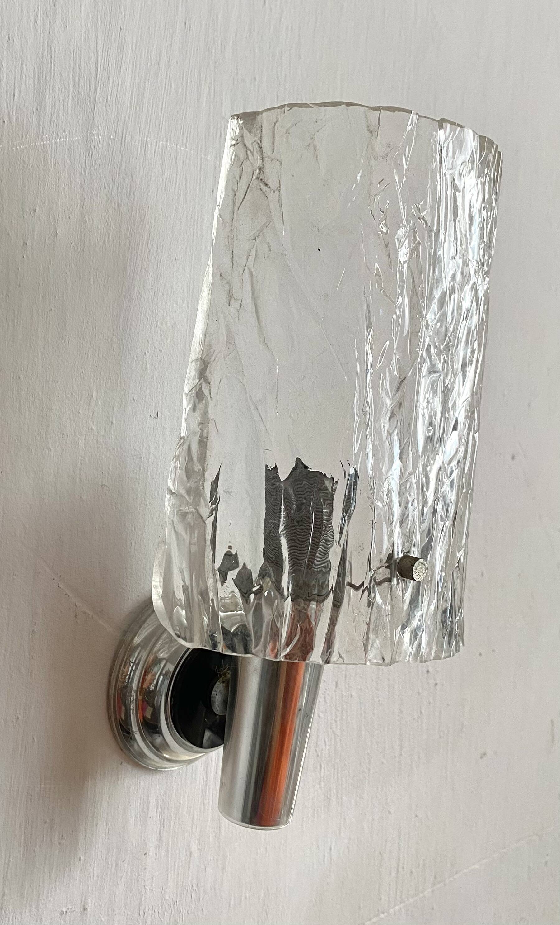 Pair of 60s-70s wall lights