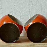 Pair of vintage falca lamps - ball lamps - space age design - made in italy