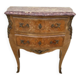 Louis XV style chest of drawers in rosewood