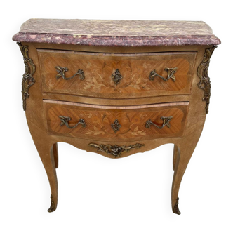 Commode style Louis XV en bois de rose