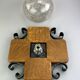 60s 70s wall lamp wall light glass Brutalist Kaiser Leuchten Germany