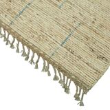 Handwoven Tribal One of a Kind 257 cm x 295 cm Beige Wool Carpet