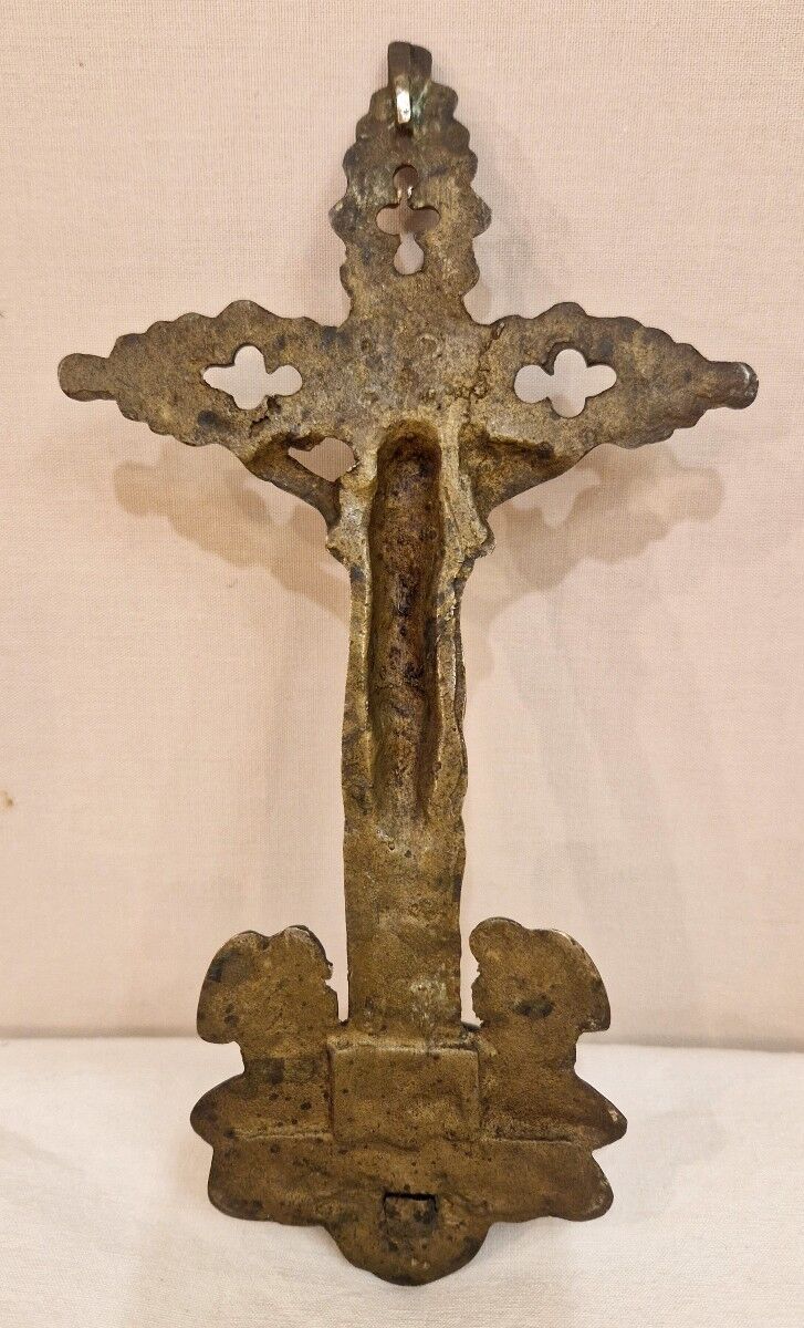 Bronze holy water font from the late 19th century.