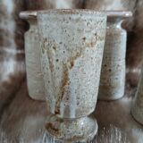 4 old stoneware mugs/mazagrans