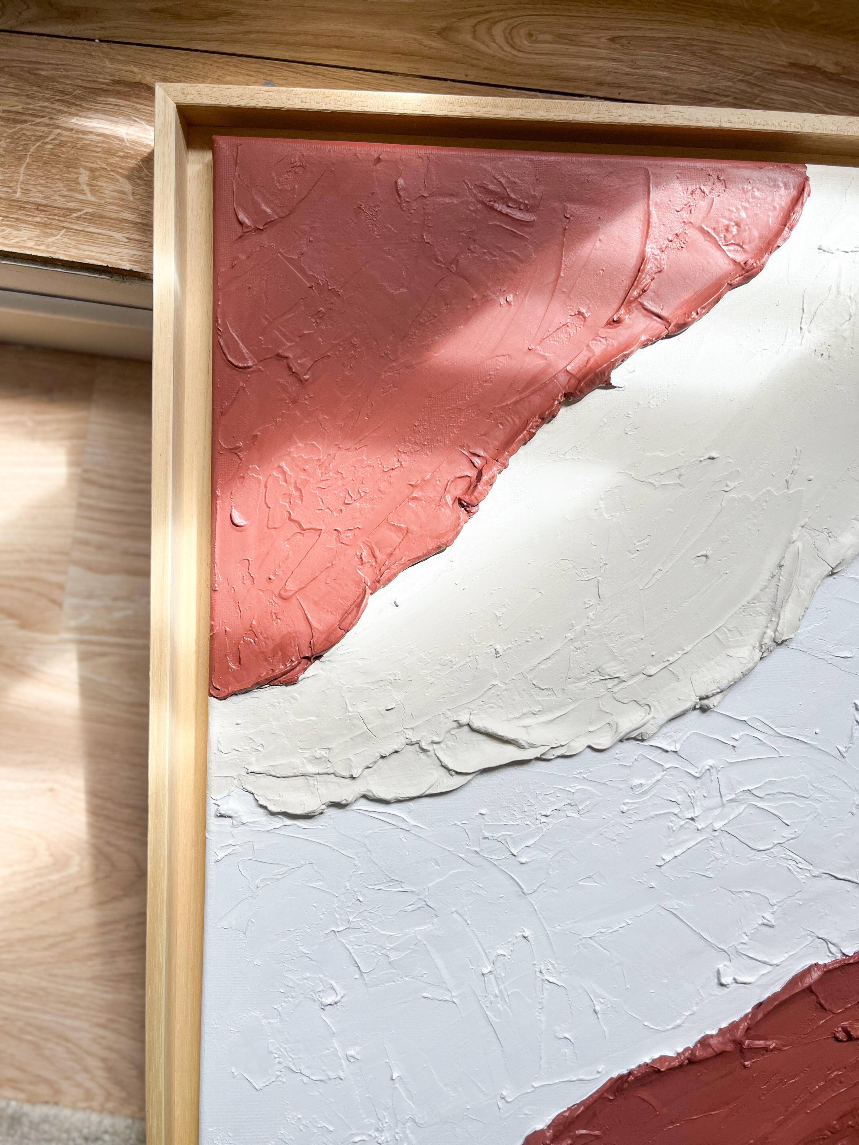 Terra cota textured painting