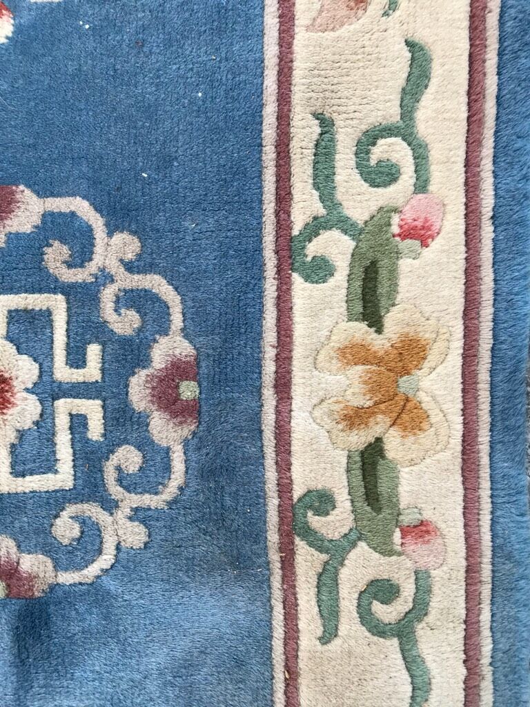 Pair of old Chinese carpets  handmade 70 x 147 cm