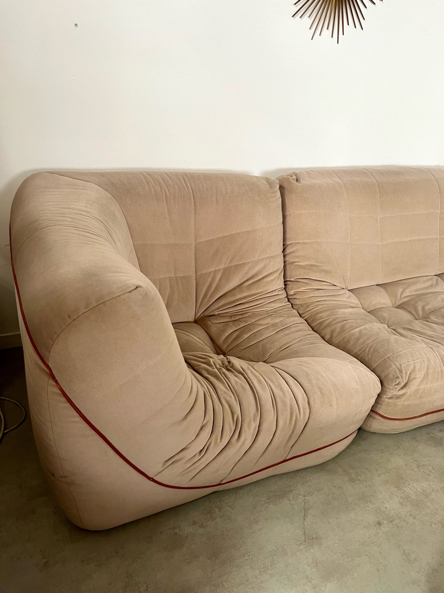 Old modular living room sofa design 60, Roche Bobois
