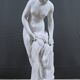 Important biscuit sculpture "The Bather" after Falconet – late 19th century.