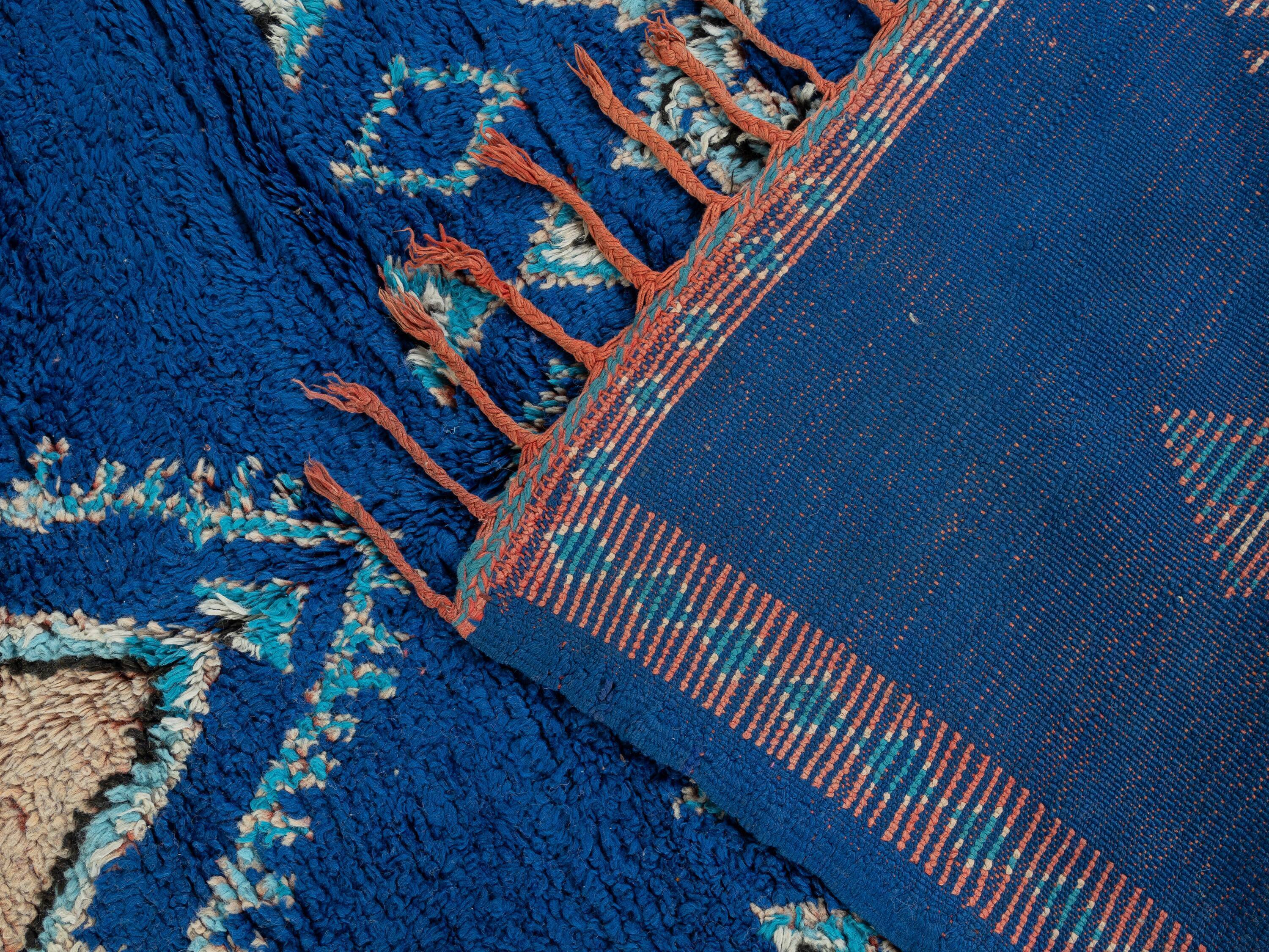 vintage boujad, berber rug, 165 x 410