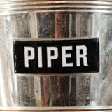 Piper Heidsieck champagne bucket – Silver metal