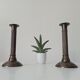 Pair of antique neoclassical candlesticks