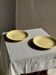 Set of 2 large yellow plates without brand D25.5