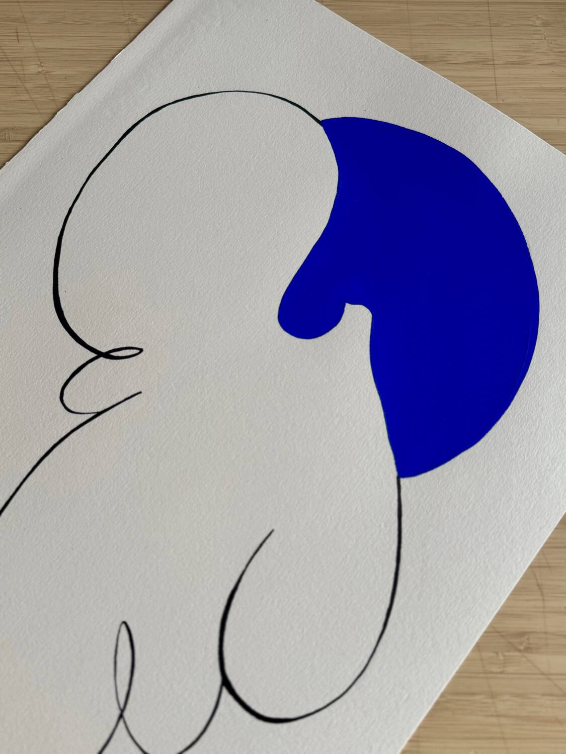 Blue Sun 01 - 30 x 40 cm - Atelier Agapé