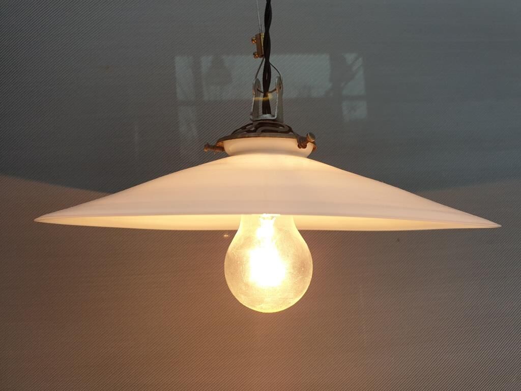 Opaline hanging lamp, 1900s