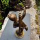 Pied de lampe en bronze signé Auguste Moreau (1834-1917)
