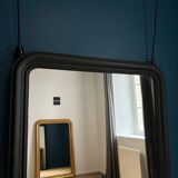 Miroir ancien Louis-Philippe noir 161cm/106cm