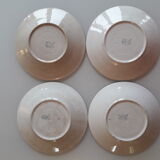 Set of 4 plates in luneville earthenware - murat model