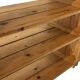 Vintage Wall shelf rack Pine wood 70s minimalist design