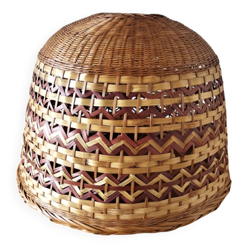 Abat-jour suspension bambou/rotin