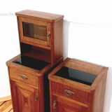 Pair of narrow cabinets with an extension, the 60s