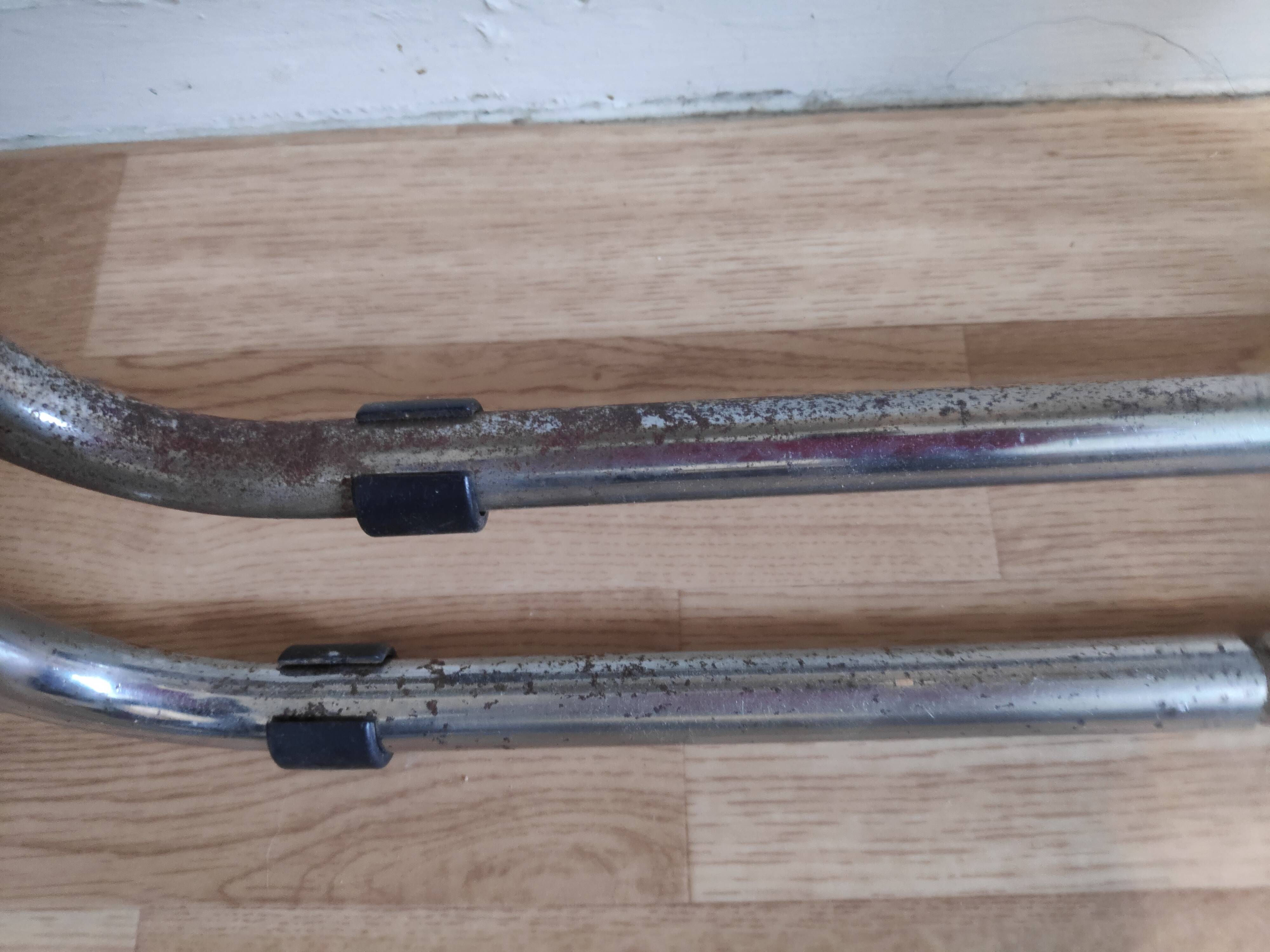 Plexi folding chairs smoked brown and chrome metal structure