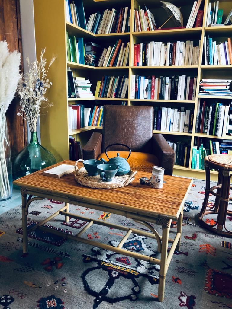 Rattan coffee table