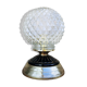 Table lamp, old vintage globe in chiseled glass