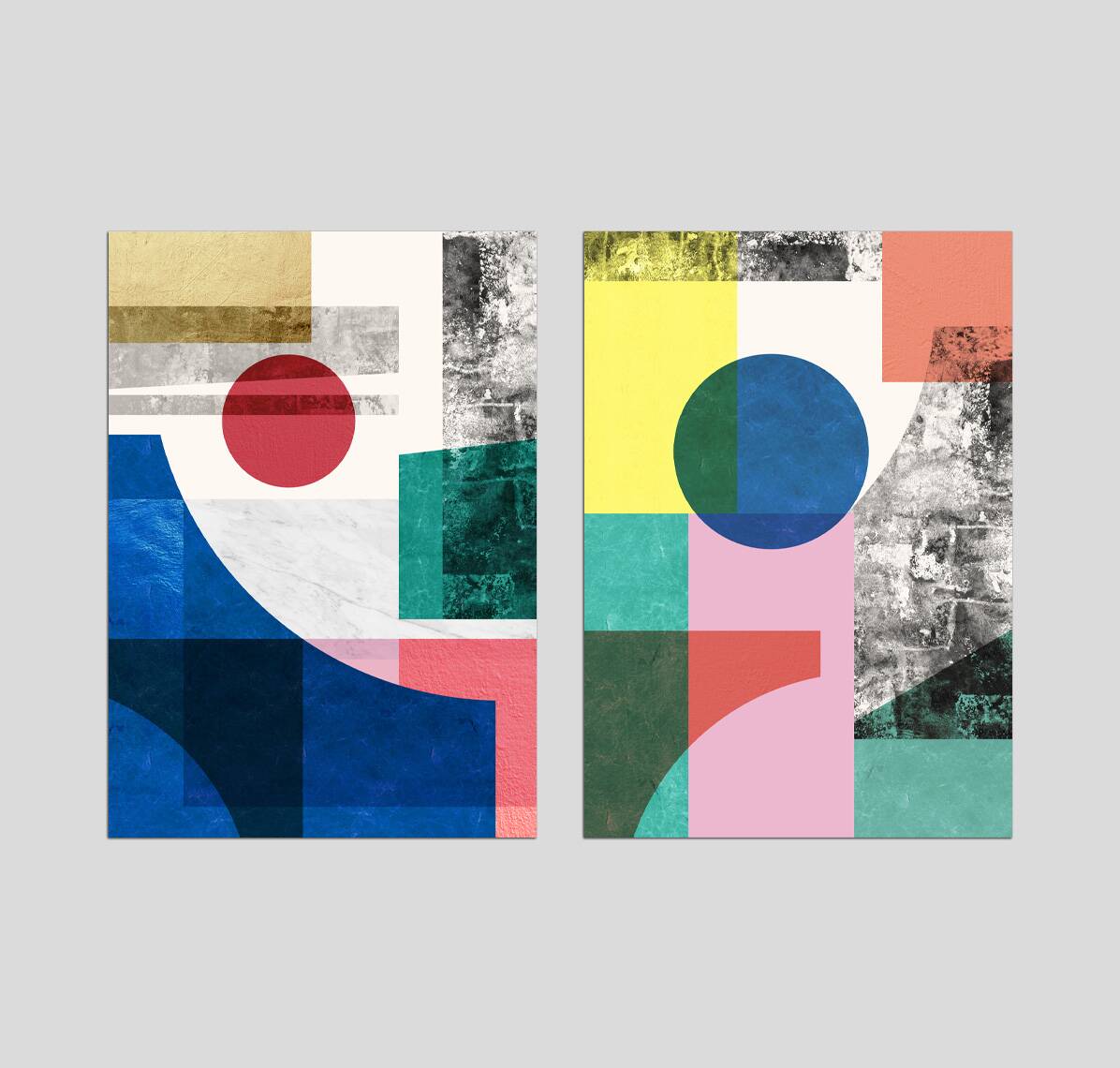 2 geometric art prints. A2 (42x59.4cm)