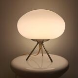 Tripod lamp with opaline UFO space age 70s