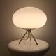 Lampe tripode avec opaline UFO space age 70s