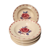 Suite of 10 plates empty "Badonvillers"