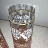 Paire de vases verre émaillé