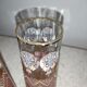 Paire de vases verre émaillé
