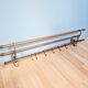 Art Deco brass wall coat rack, 1920s-30s
