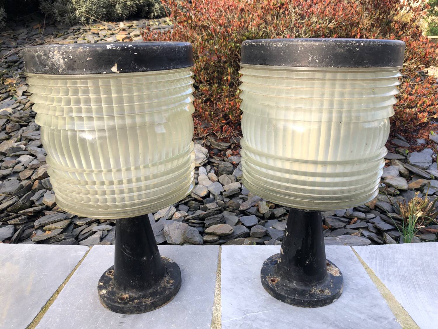 Pair of vintage bur leuchten lamps from the 60s