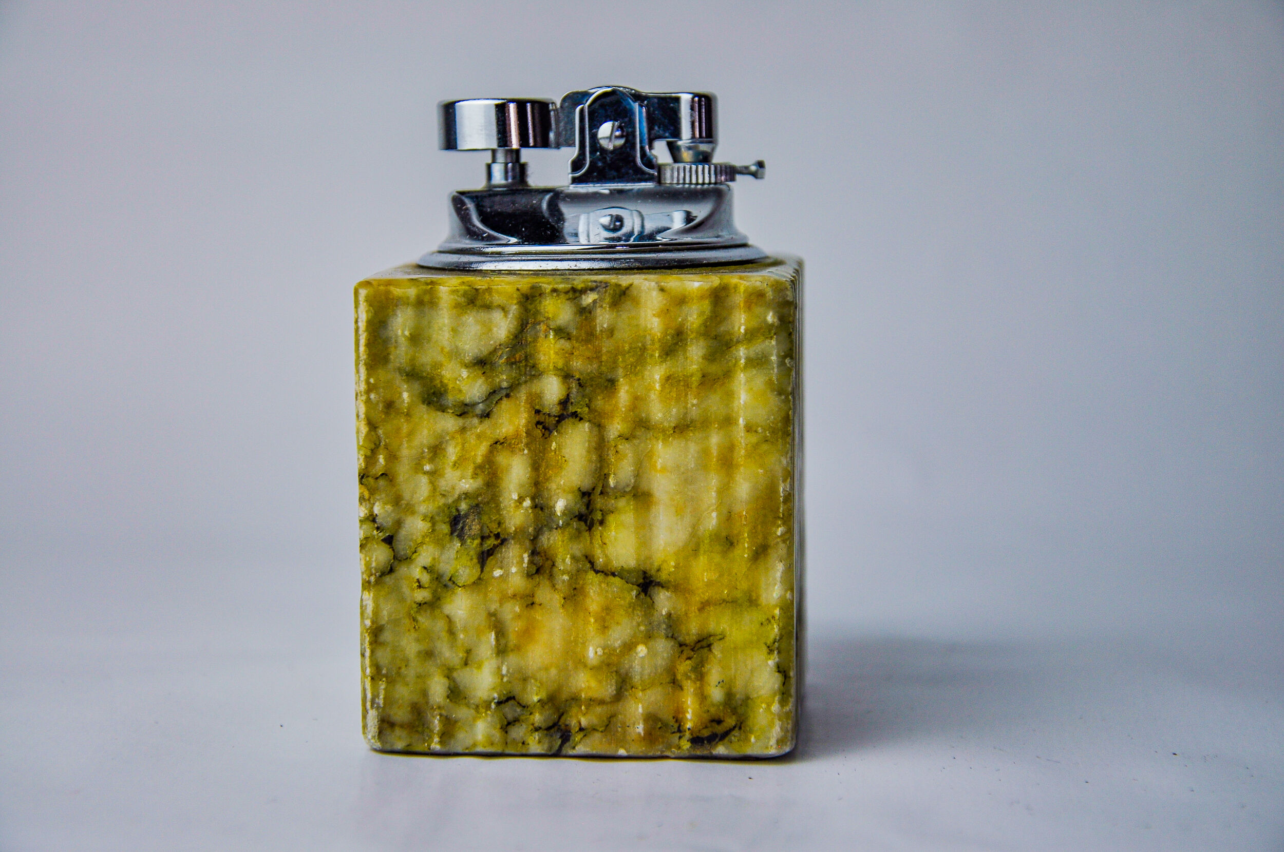 Briquet en albâtre beige par Romano Bianchi, Italie, 1970