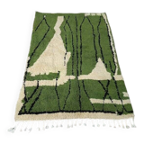 Green Moroccan rug, authentic Moroccan rug, 150/250cm