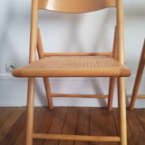 Set of 2 folding chairs cannees